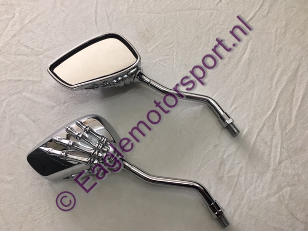 Spiegel set skeleton (zilver)